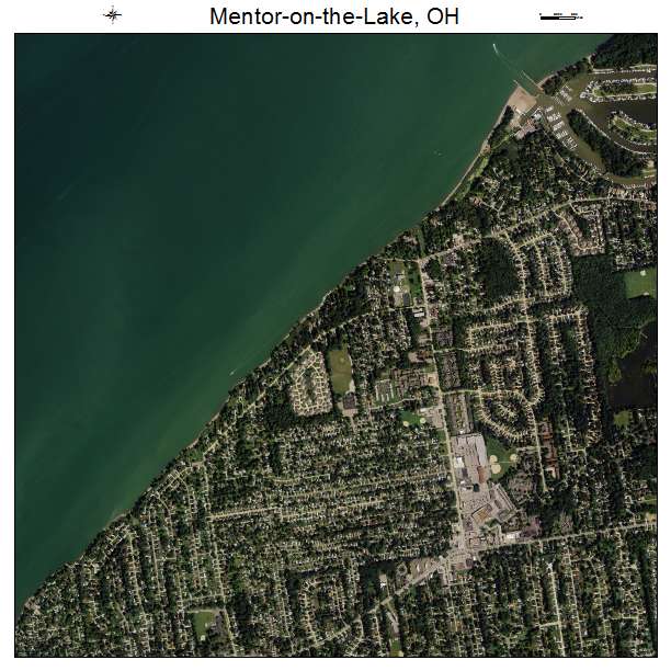 Mentor on the Lake, OH air photo map