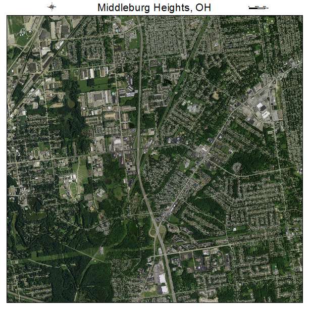 Middleburg Heights, OH air photo map