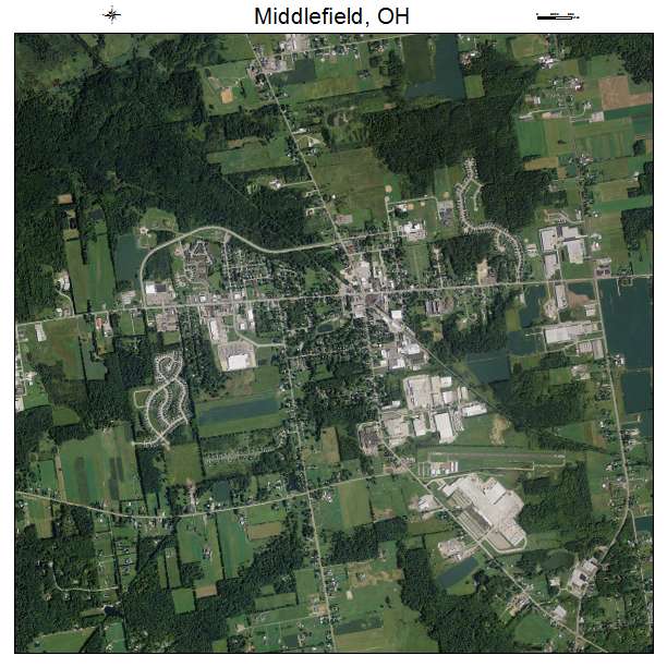 Middlefield, OH air photo map