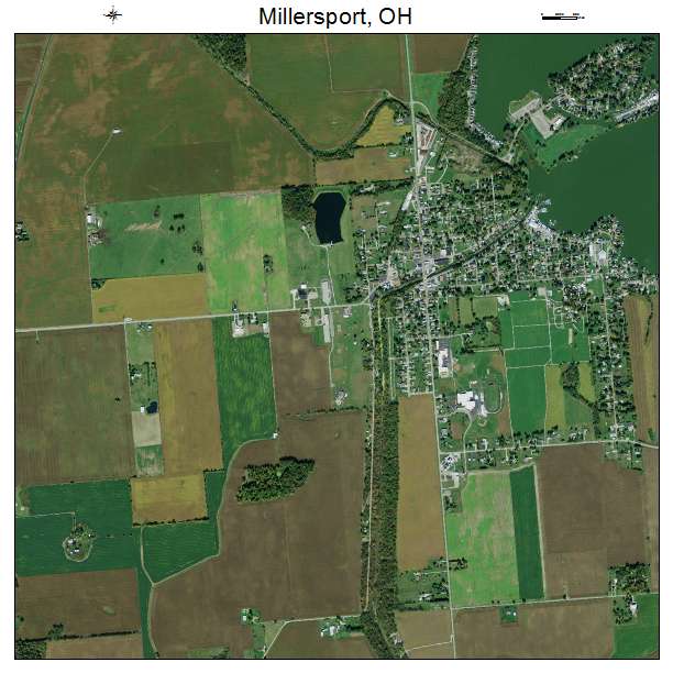 Millersport, OH air photo map