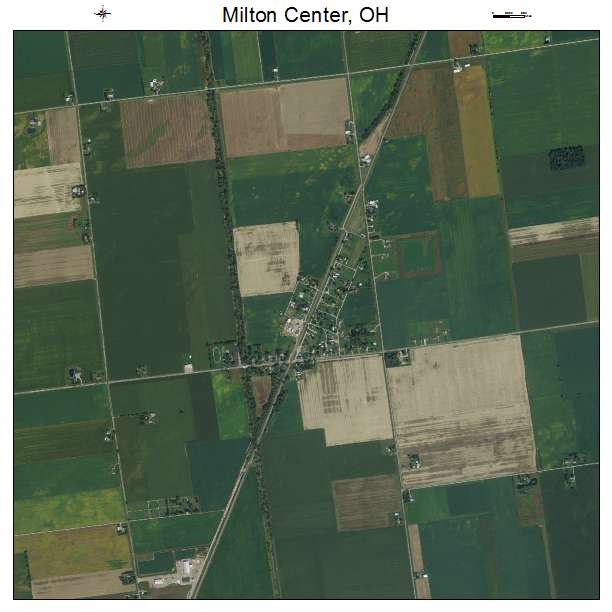 Milton Center, OH air photo map