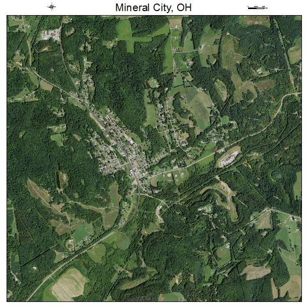 Mineral City, OH air photo map