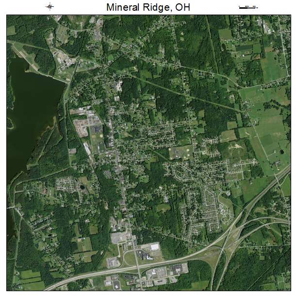 Mineral Ridge, OH air photo map