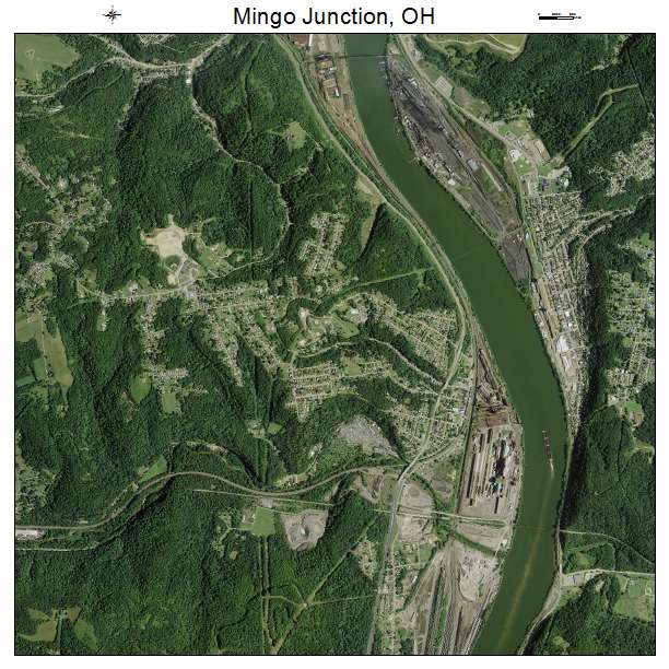 Mingo Junction, OH air photo map