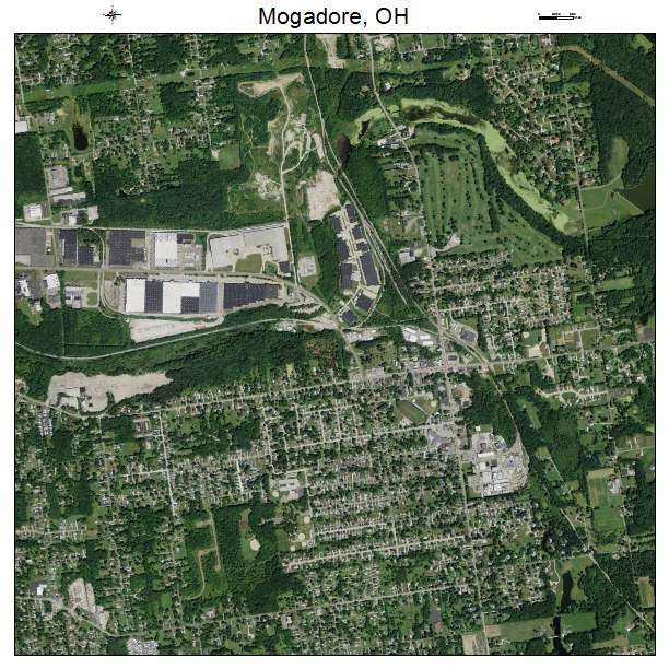 Mogadore, OH air photo map