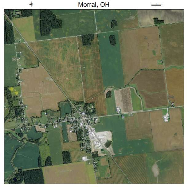 Morral, OH air photo map