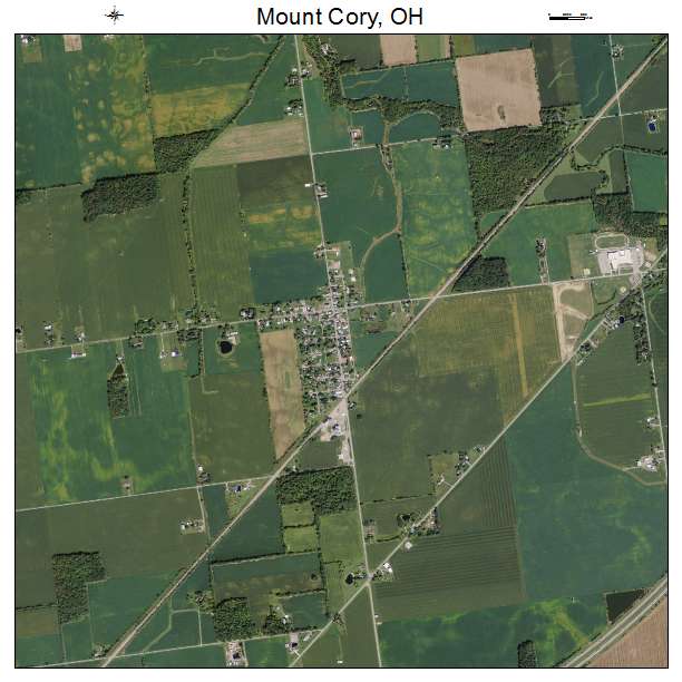 Mount Cory, OH air photo map