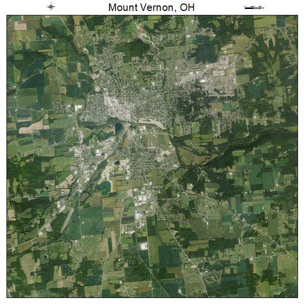 Mount Vernon, OH air photo map