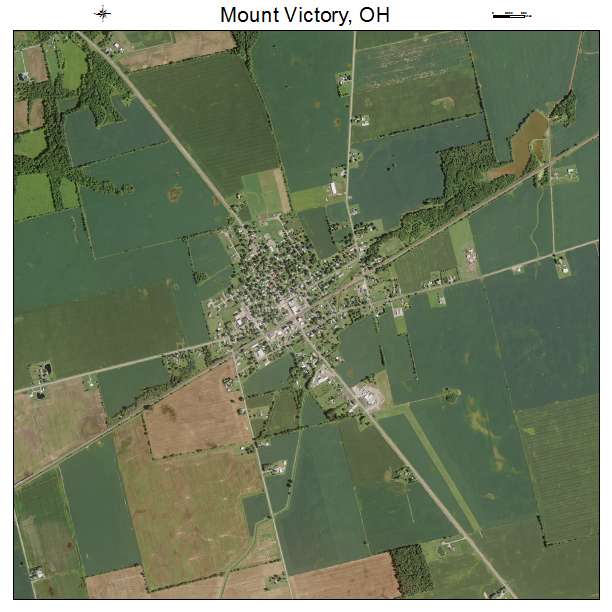Mount Victory, OH air photo map