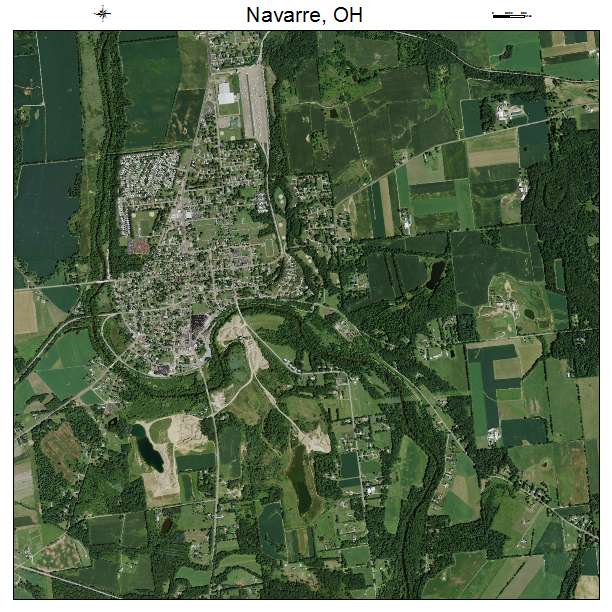 Navarre, OH air photo map