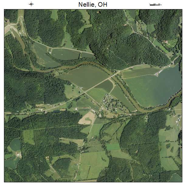 Nellie, OH air photo map