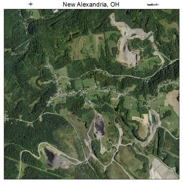 New Alexandria, OH air photo map