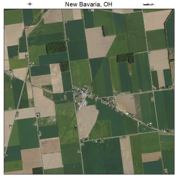 New Bavaria, OH air photo map