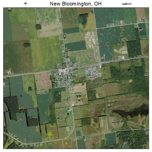 New Bloomington, OH air photo map