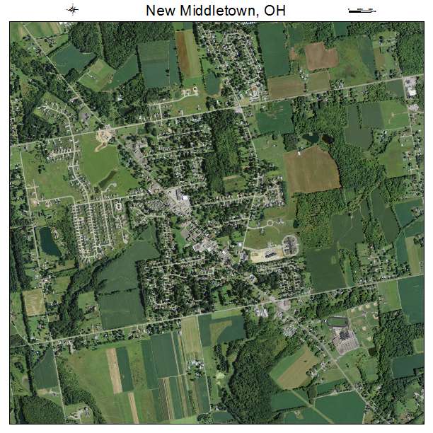 New Middletown, OH air photo map