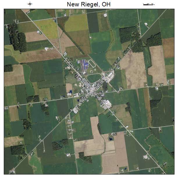 New Riegel, OH air photo map