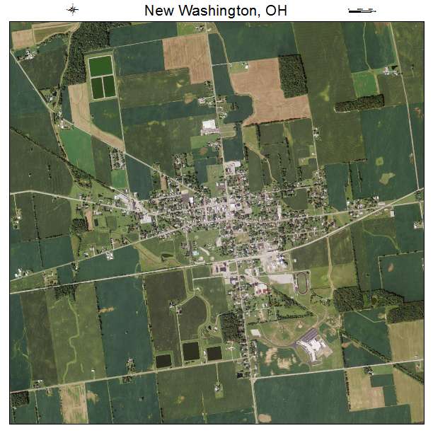 New Washington, OH air photo map