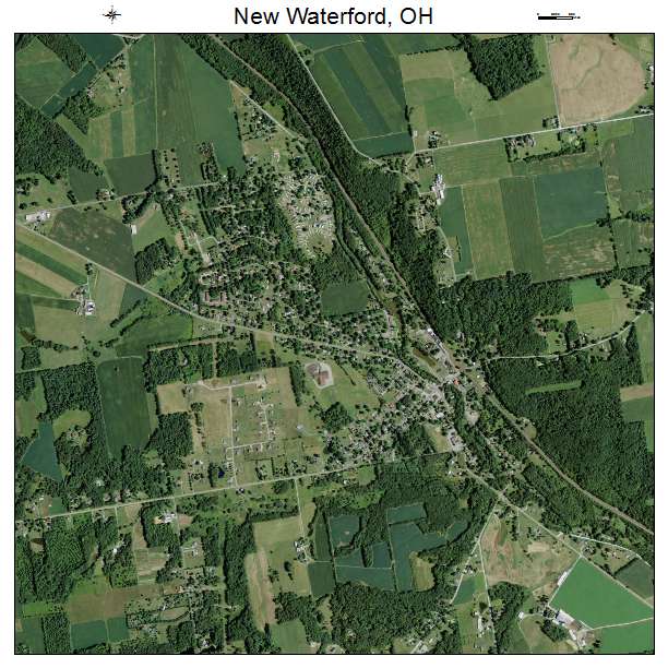 New Waterford, OH air photo map