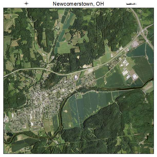 Newcomerstown, OH air photo map