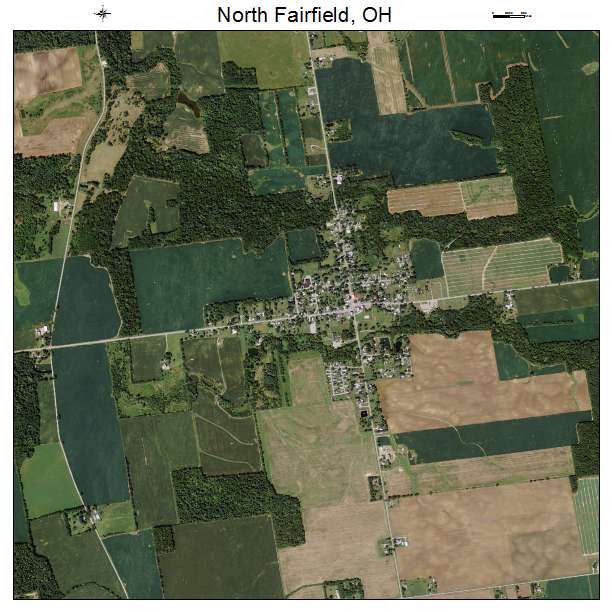 North Fairfield, OH air photo map