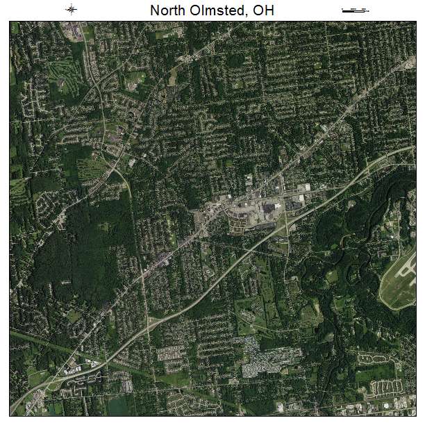 North Olmsted, OH air photo map