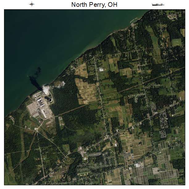 North Perry, OH air photo map