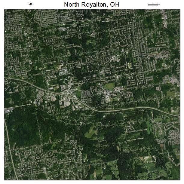 North Royalton, OH air photo map