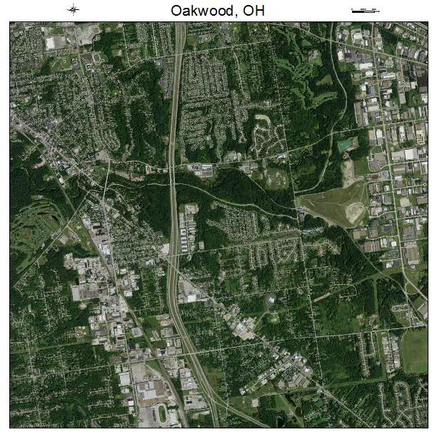 Oakwood, OH air photo map