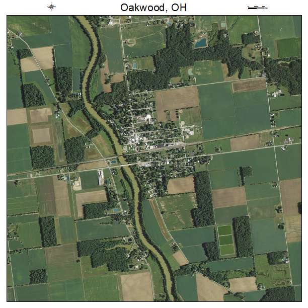 Oakwood, OH air photo map