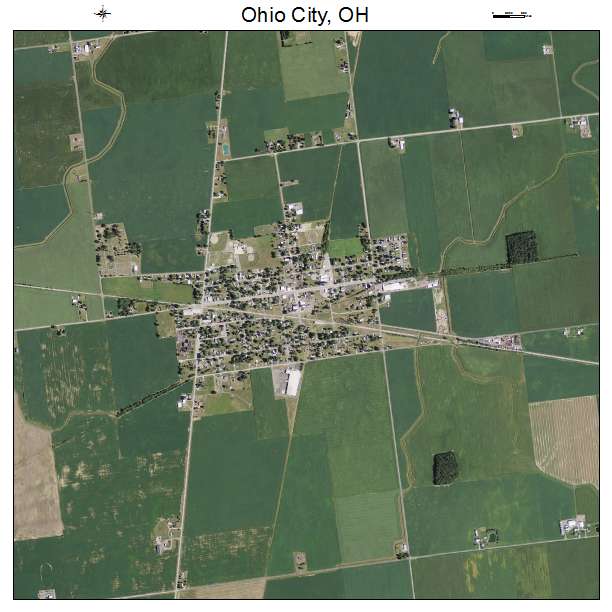 Ohio City, OH air photo map