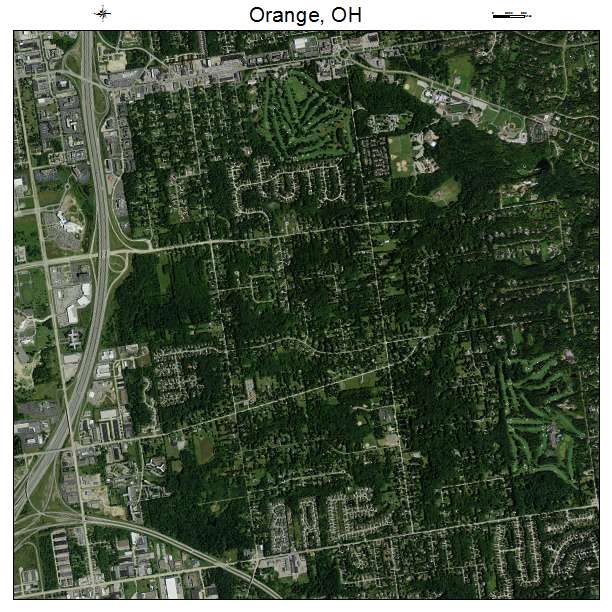 Orange, OH air photo map