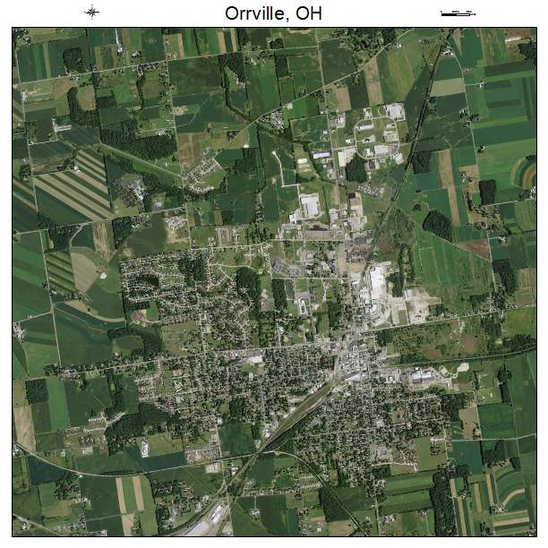 Orrville, OH air photo map