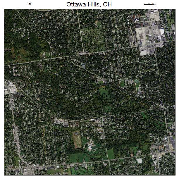 Ottawa Hills, OH air photo map