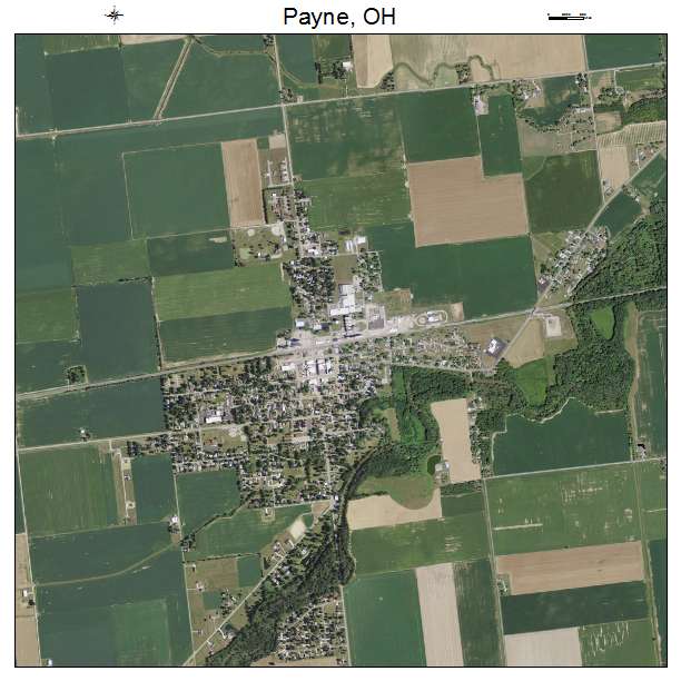 Payne, OH air photo map