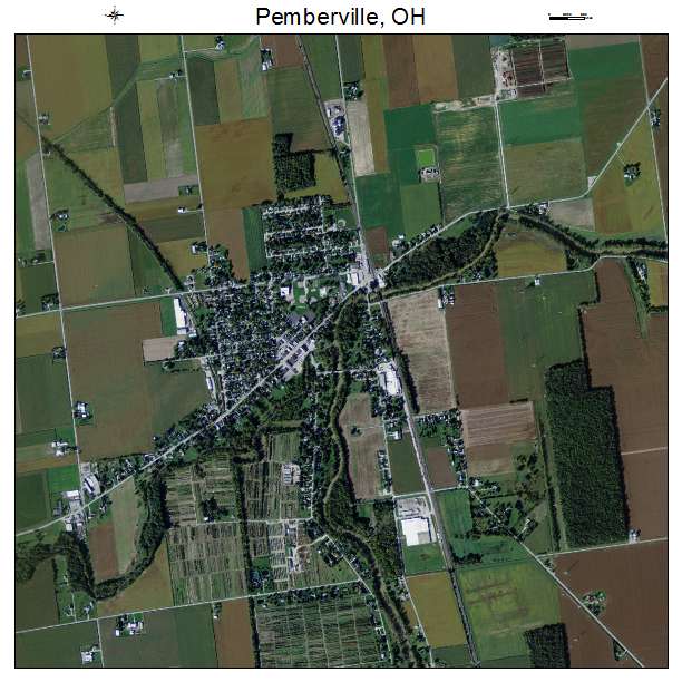 Pemberville, OH air photo map