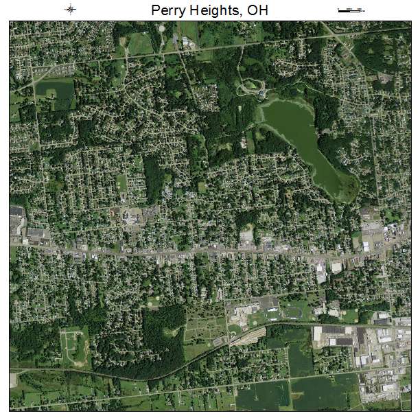 Perry Heights, OH air photo map