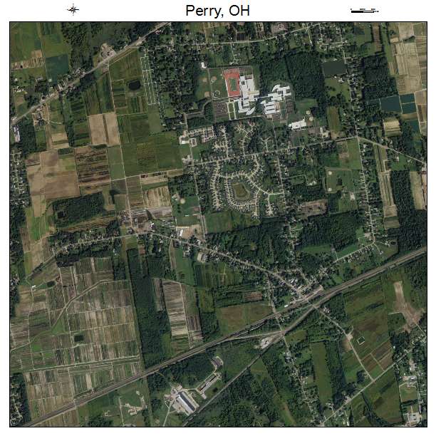 Perry, OH air photo map