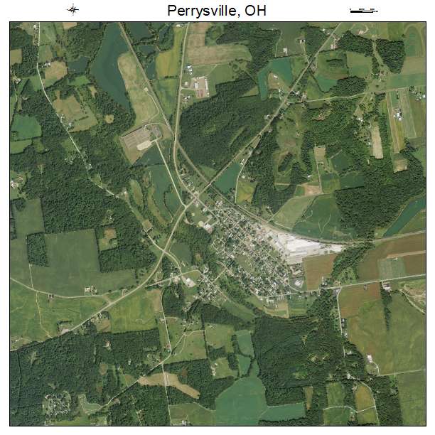 Perrysville, OH air photo map