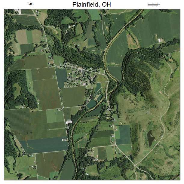 Plainfield, OH air photo map