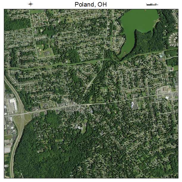 Poland, OH air photo map