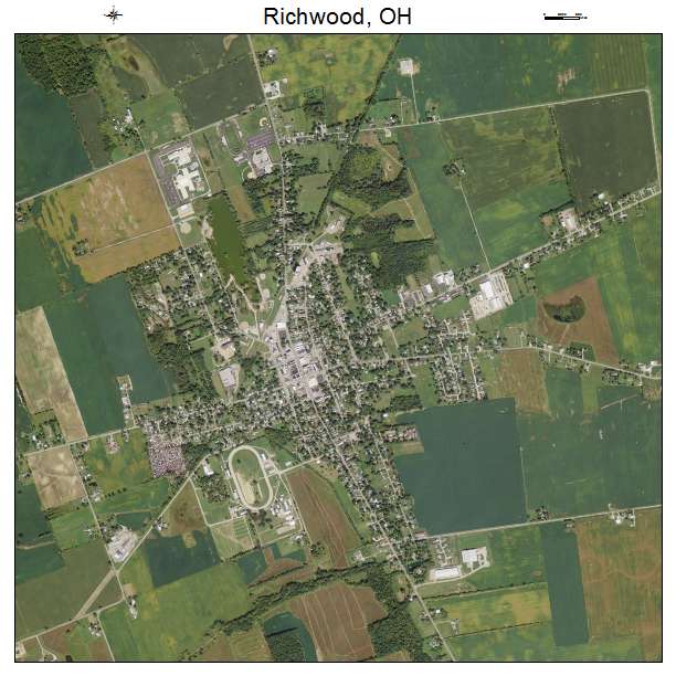 Richwood, OH air photo map