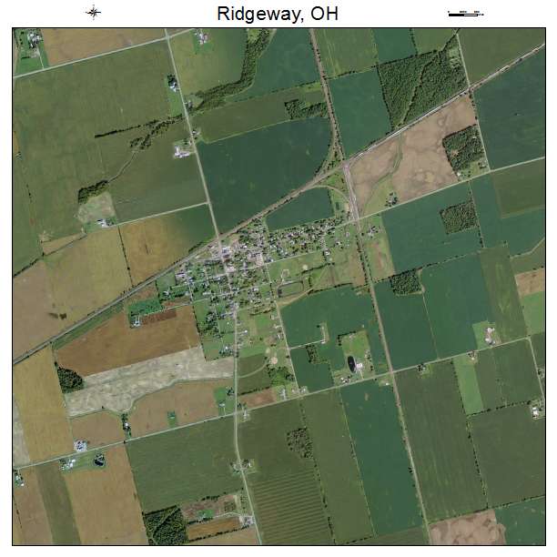 Ridgeway, OH air photo map