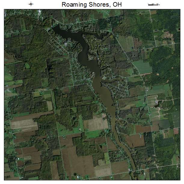 Roaming Shores, OH air photo map