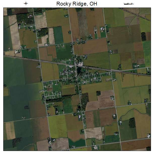 Rocky Ridge, OH air photo map