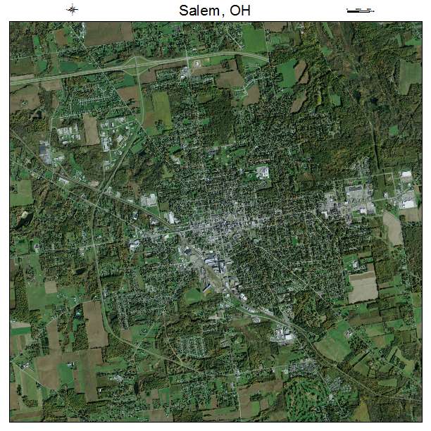 Salem, OH air photo map