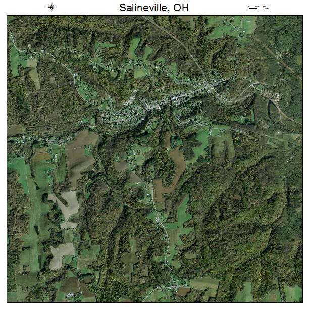 Salineville, OH air photo map