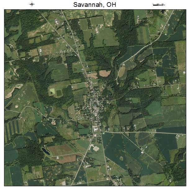 Savannah, OH air photo map