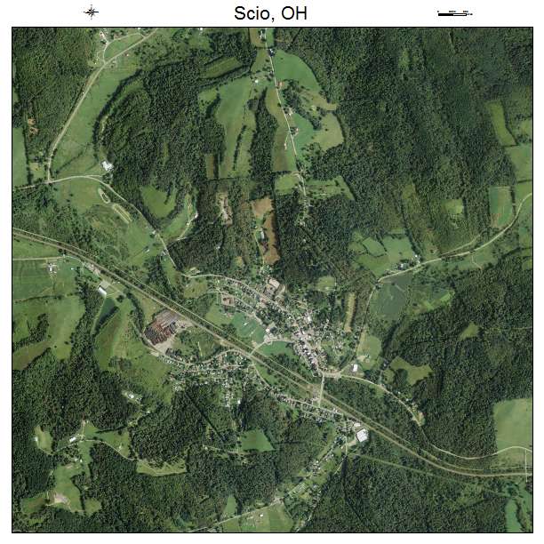 Scio, OH air photo map