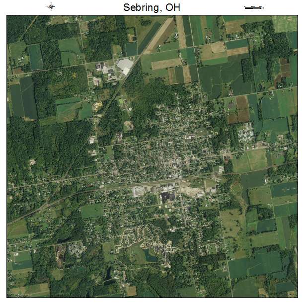 Sebring, OH air photo map