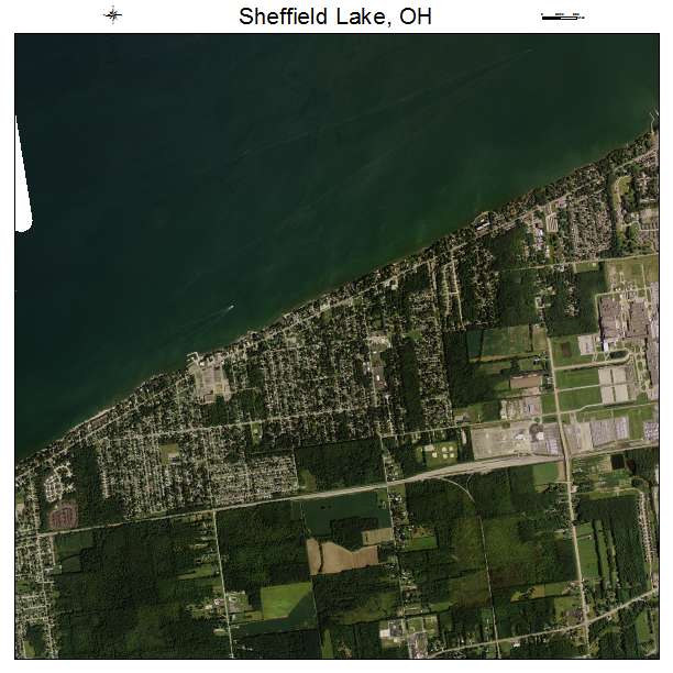 Sheffield Lake, OH air photo map
